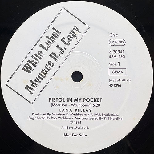 LANA PELLAY // PISTOL IN MY POCKET (6:20) / (INSTRUMENTAL) (5:17)