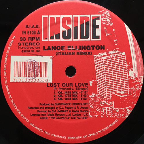 LANCE ELLINGTON // LOST OUR LOVE (ITALIAN REMIXES) (6VER)