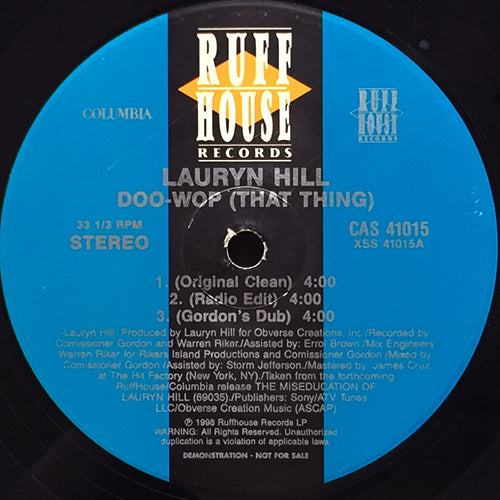 LAURYN HILL // DOO WOP (THAT THING) (6VER)