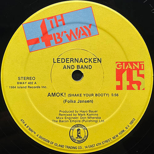 LEDERNACKEN AND BAND // AMOK! (SHAKE YOUR BOOTY) (REMIX) (5:56) / (ORIGINAL) (5:02) / GALLE (4:14)