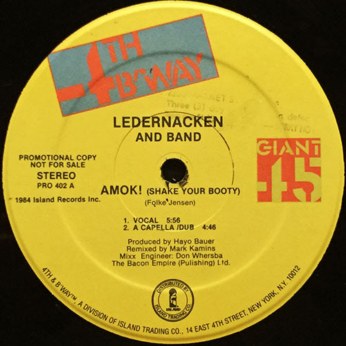 LEDERNACKEN AND BAND // AMOK! (SHAKE YOUR BOOTY) (4VER)