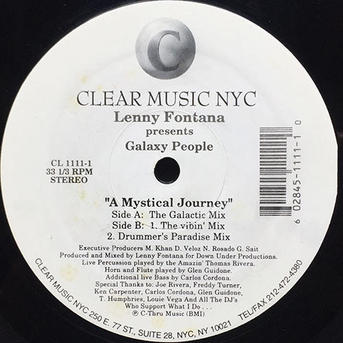 LENNY FONTANA presents GALAXY PEOPLE // A MYSTICAL JOURNEY (3VER)