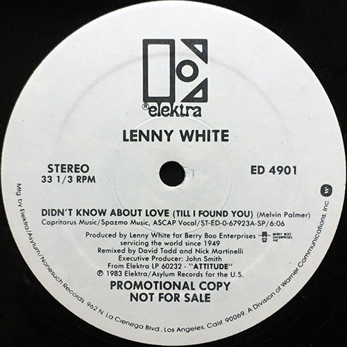 LENNY WHITE // DIDN'T KNOW ABOUT LOVE (TILL I FOUND YOU) (6:06)