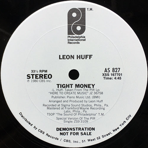 LEON HUFF // TIGHT MONEY (4:45)