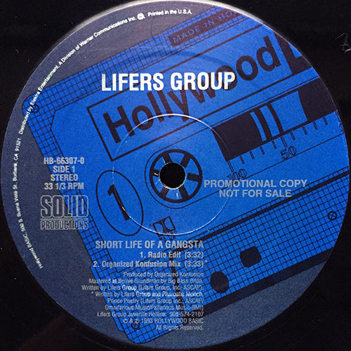 LIFERS GROUP // SHORT LIFE OF A GANGSTA (3VER) / ONE LIFE TO LIVE