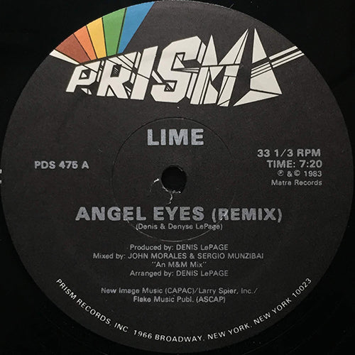 LIME // ANGEL EYES (REMIX) (7:20) / (DUB VERSION) (8:01)