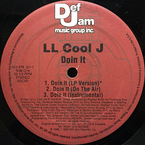LL COOL J // DOIN IT (3VER) / I SHOT YA (2VER)