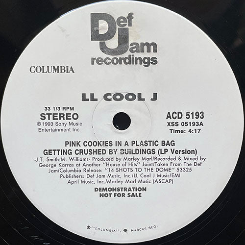 LL COOL J // PINK COOKIES IN A PLASTIC BAG GETTING CRUSHED BY BUILDINGS / FUNKADELIC RELIC