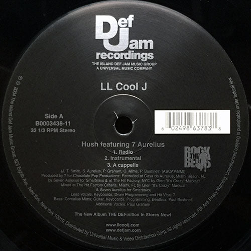 LL COOL J feat. 7 AURELIUS // HUSH (3VER) / RUB MY BACK (3VER)