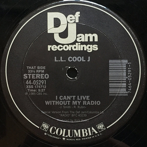 LL COOL J // I CAN'T LIVE WITHOUT MY RADIO / I CAN GIVE YOU MORE (2VER)