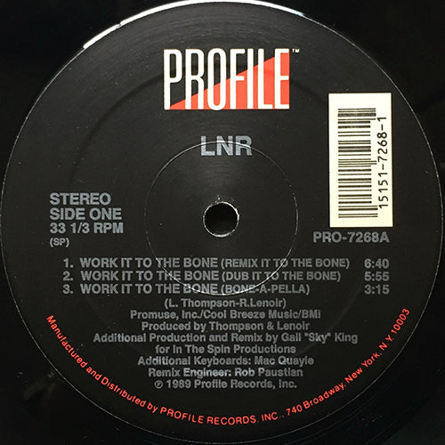 LNR // WORK IT TO THE BONE (REMIX & ORIGINAL) (6VER)