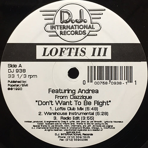 LOFTIS III feat. ANDREA // DON'T WANT TO BE RIGHT (5VER)