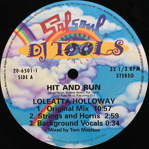 LOLEATTA HOLLOWAY // HIT AND RUN (DJ TOOLS) (6VER)