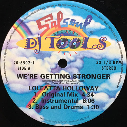 LOLEATTA HOLLOWAY // WE'RE GETTING STRONGER (DJ TOOLS) (7VER)
