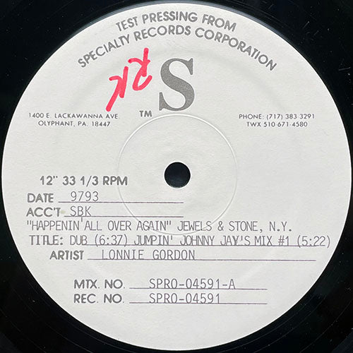 LONNIE GORDON // HAPPENIN' ALL OVER AGAIN (1993 REMIX) (4VER)