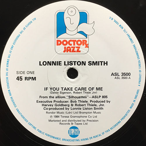LONNIE LISTON SMITH // IF YOU TAKE CARE OF ME / JUST US TWO