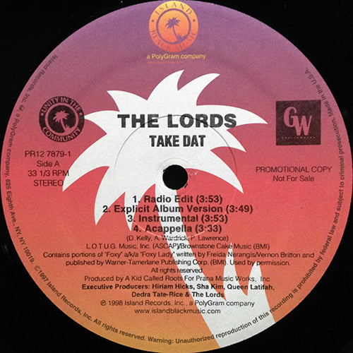 LORDS // TAKE DAT (4VER)