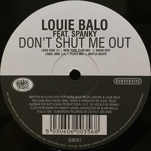 LOUIE BALO feat. SPANKY // DON'T SHUT ME OUT (4VER)