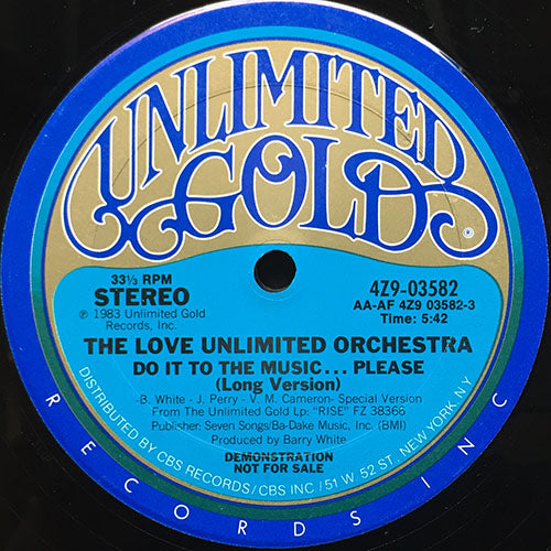 LOVE UNLIMITED ORCHESTRA // DO IT TO THE MUSIC... PLEASE (5:42)