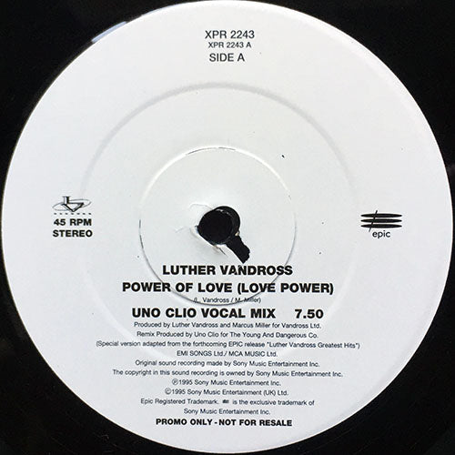 LUTHER VANDROSS // POWER OF LOVE (LOVE POWER) (UNO CLIO REMIXES) (3VER)