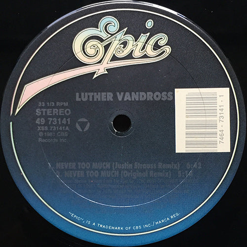 LUTHER VANDROSS // NEVER TOO MUCH (1990 REMIX & ORIGINAL) (4VER)