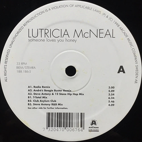 LUTRICIA McNEAL // SOMEONE LOVES YOU HONEY (6VER)