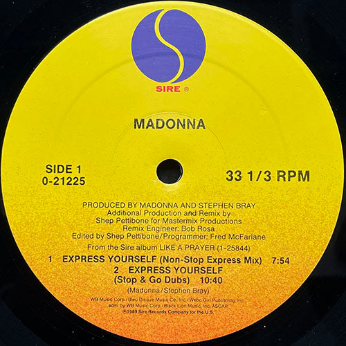 MADONNA // EXPRESS YOURSELF (3VER) / THE LOOK OF LOVE (4:03)