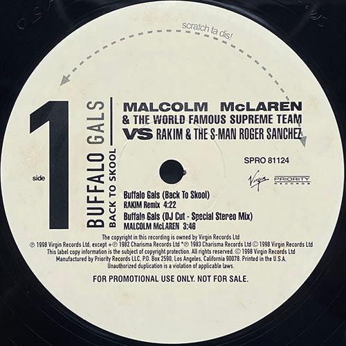 MALCOLM McLAREN // BUFFALO GALS (REMIX) (4VER)