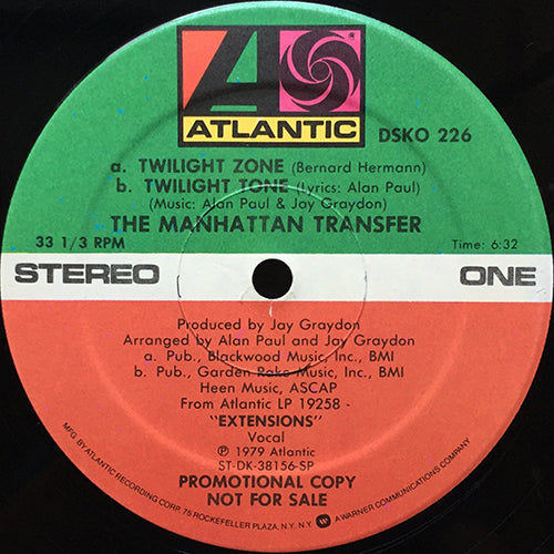 MANHATTAN TRANSFER // TWILIGHT ZONE / TWILIGHT TONE (6:32)