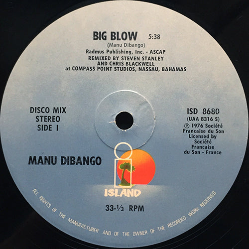 MANU DIBANGO // BIG BLOW (5:38) / ALOKO PARTY (4:10)