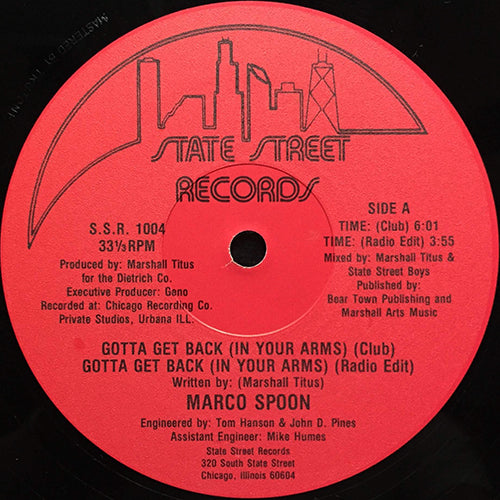 MARCO SPOON // GOTTA GET BACK (IN YOUR ARMS) (4VER)