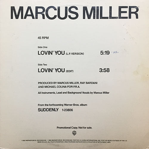 MARCUS MILLER // LOVIN' YOU (5:19/3:58)