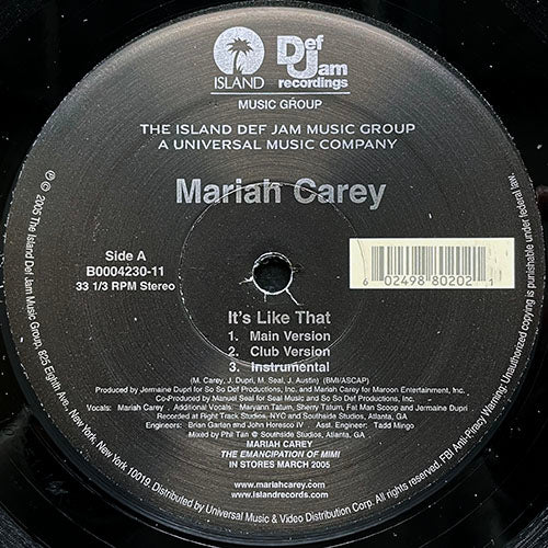 MARIAH CAREY // IT'S LIKE THAT (3VER)