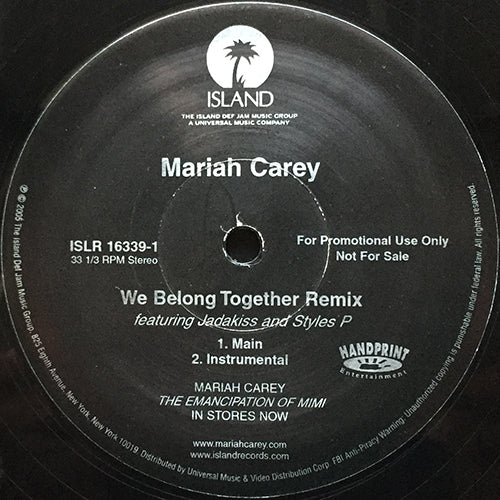 MARIAH CAREY feat. JADAKISS AND STYLES P // WE BELONG TOGETHER (REMIX) (2VER)