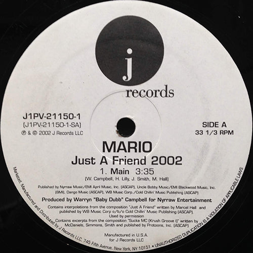 MARIO // JUST A FRIEND 2002 (3VER)