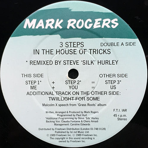 MARK ROGERS // 3 STEPS IN THE HOUSE OF TRICKS (EP) inc. STEP 1 - ME / STEP 2 - YOU / STEP 3 - US / TWIILLIGHT FOR SOME