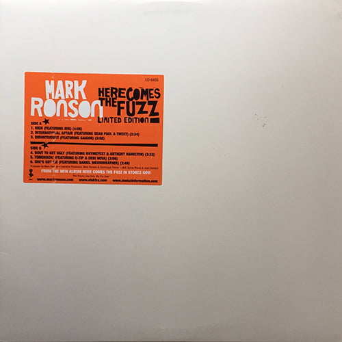 MARK RONSON // HERE COMES THE FUZZ (6 TRACK EP) inc. INTERNATIONAL AFFAIR feat. SEAN PAUL & TWEET / HIGH feat. AYA / DIDUNTDIDUNT / BOUT TO GET UGLY / TOMORROW / SHE'S GOT ME