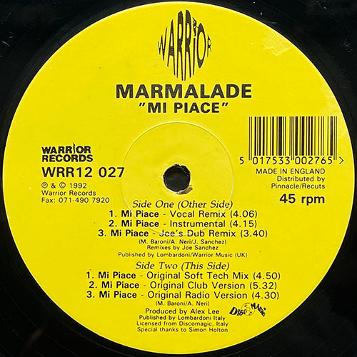 MARMALADE // MI PIACE (6VER)