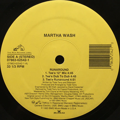 MARTHA WASH // RUNAROUND (5VER)