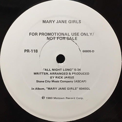 MARY JANE GIRLS // ALL NIGHT LONG (5:34)