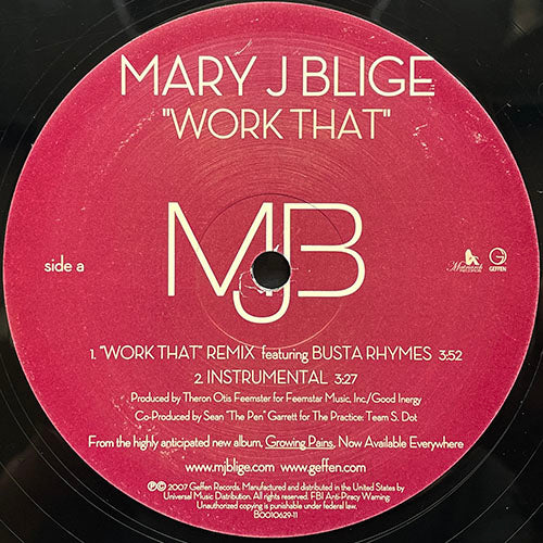 MARY J. BLIGE feat. BUSTA RHYMES // WORK THAT (REMIX) (5VER)