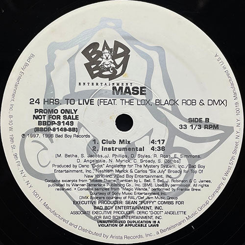 MASE feat. LOX, BLACK ROB & DMX // 24 HRS. TO LIVE (4VER)
