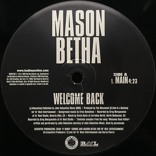 MASON BETHA // WELCOME BACK (3VER)