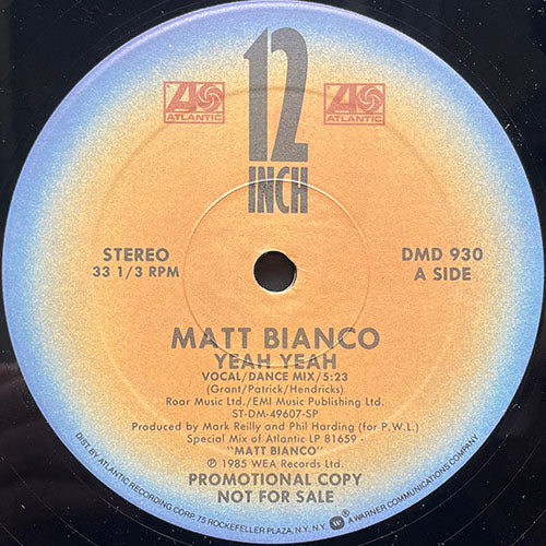 MATT BIANCO // YEAH YEAH (5:23) / SMOOTH (5:26)