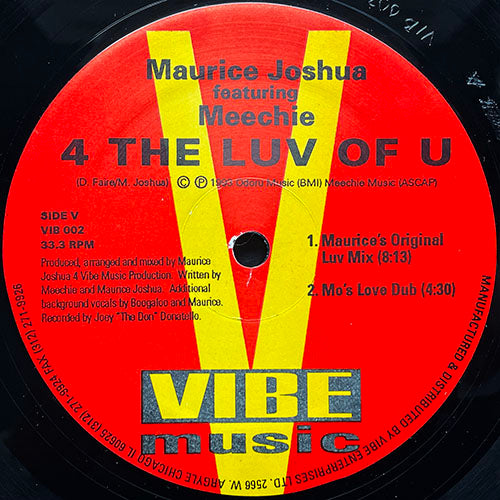 MAURICE JOSHUA feat. MEECHIE // 4 THE LOVE OF U (4VER)