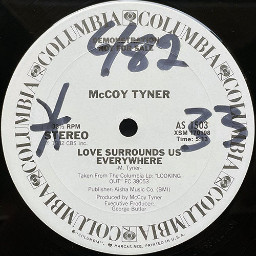 McCOY TYNER // LOVE SURROUNDS US EVERYWHERE (5:13) / I'LL BE AROUND (6:12)