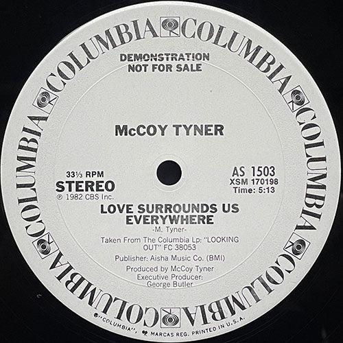 McCOY TYNER // LOVE SURROUNDS US EVERYWHERE (5:13) / I'LL BE AROUND (6:12)