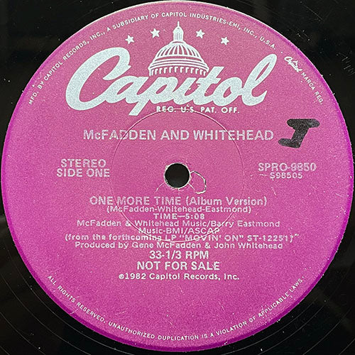 McFADDEN AND& WHITEHEAD // ONE MORE TIME (5:08/3:40)