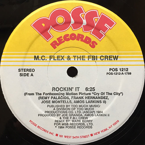 M.C. FLEX & THE FBI CREW // ROCKIN' IT (6:25) / DUB (4:09)