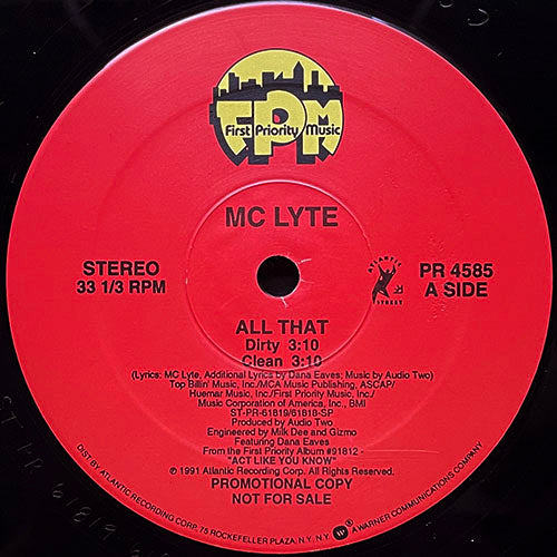 MC LYTE // ALL THAT (2VER) / WHY U WANNA GET FLY